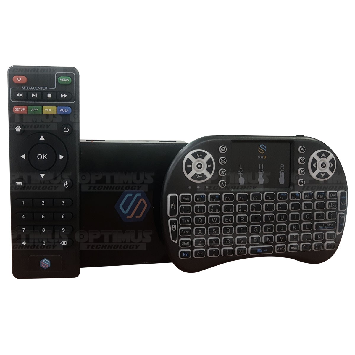 TV Box Android 12 Televisor LED a Smart TV Wi-Fi Streaming Transmite 4K Ultra HD 4GB de RAM 64GB Almacen + Teclado inalámbrico