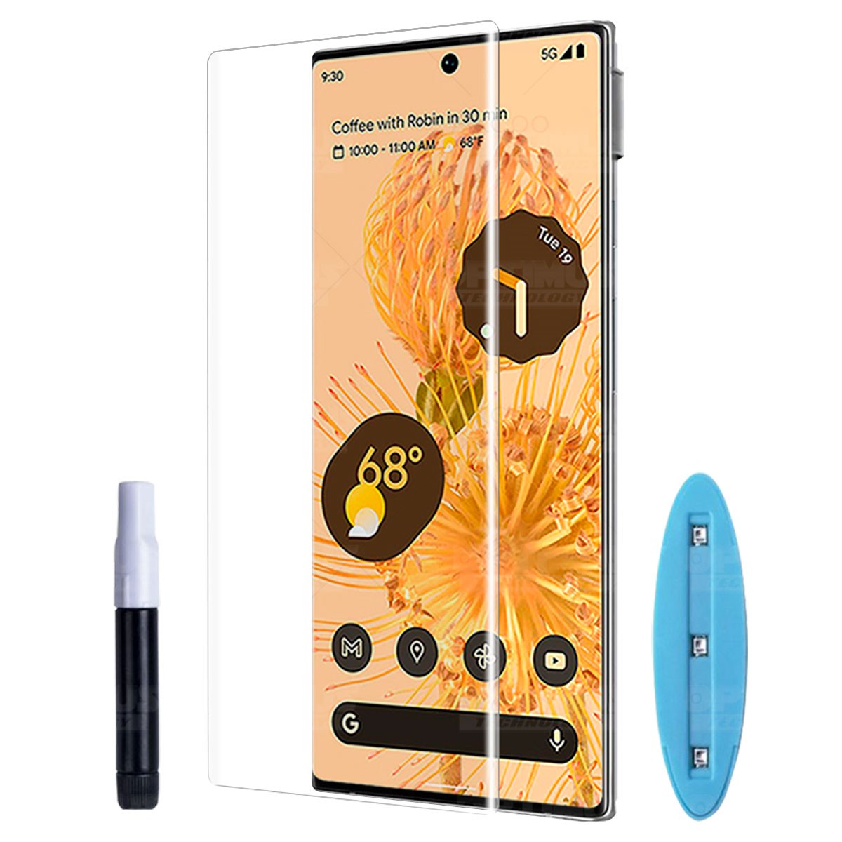 Vidrio templado Protector UV Dispersión Liquida para Celular Smartphone Google Pixel 6 Pro