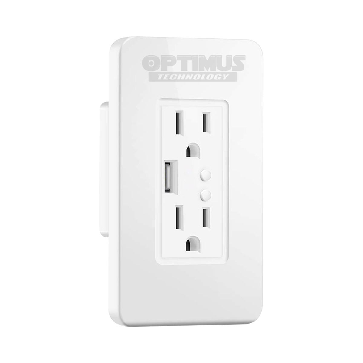 Tomacorriente inteligente Wifi de Pared smart Wall Socket enchufe con 2 tomas puerto USB compatible con Amazon Alexa Google Home