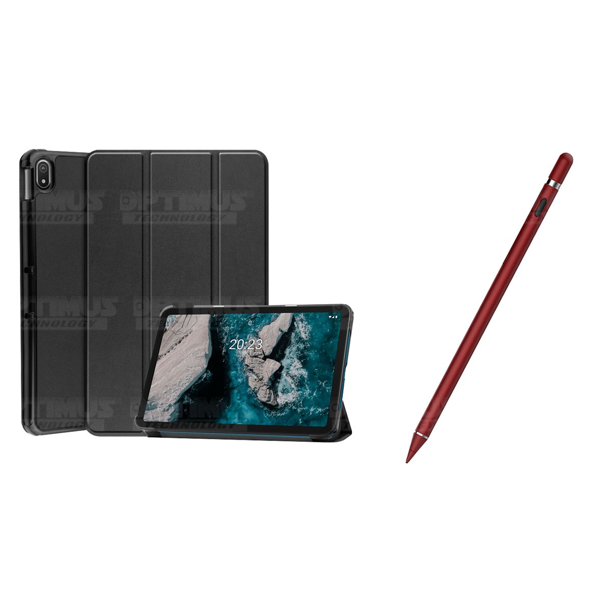 Kit Case Forro Protector + Lápiz Óptico Digital Stylus Pen para Tablet Nokia T20 10,4 Pulgadas 2021 TA-1397 / TA-1394 / TA-1392