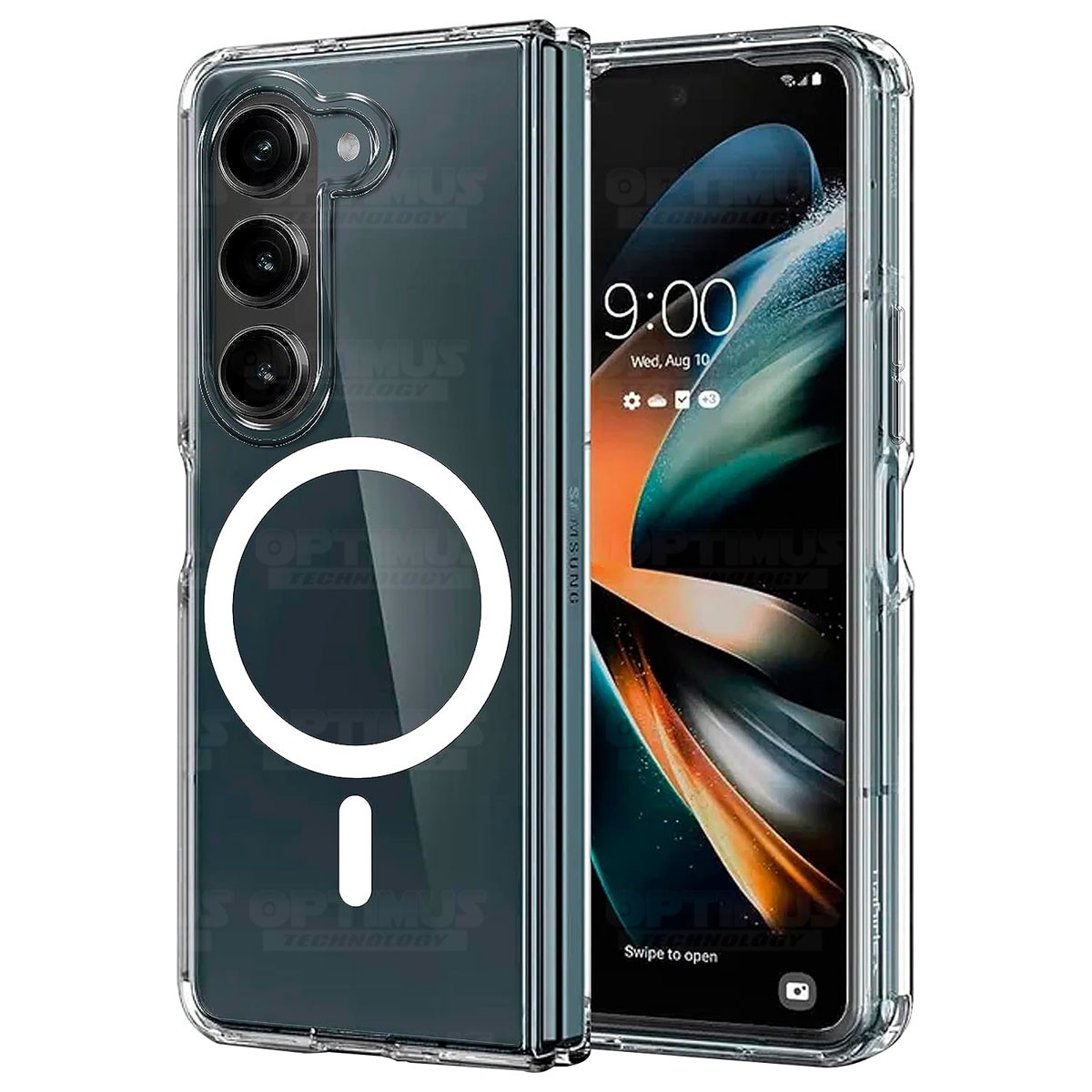 Estuche Case Forro Carcasa Protectora Delgada Anticaída para Celular Smartphone Samsung Galaxy Z Fold 5 5G 2023 7.6 Pulgadas