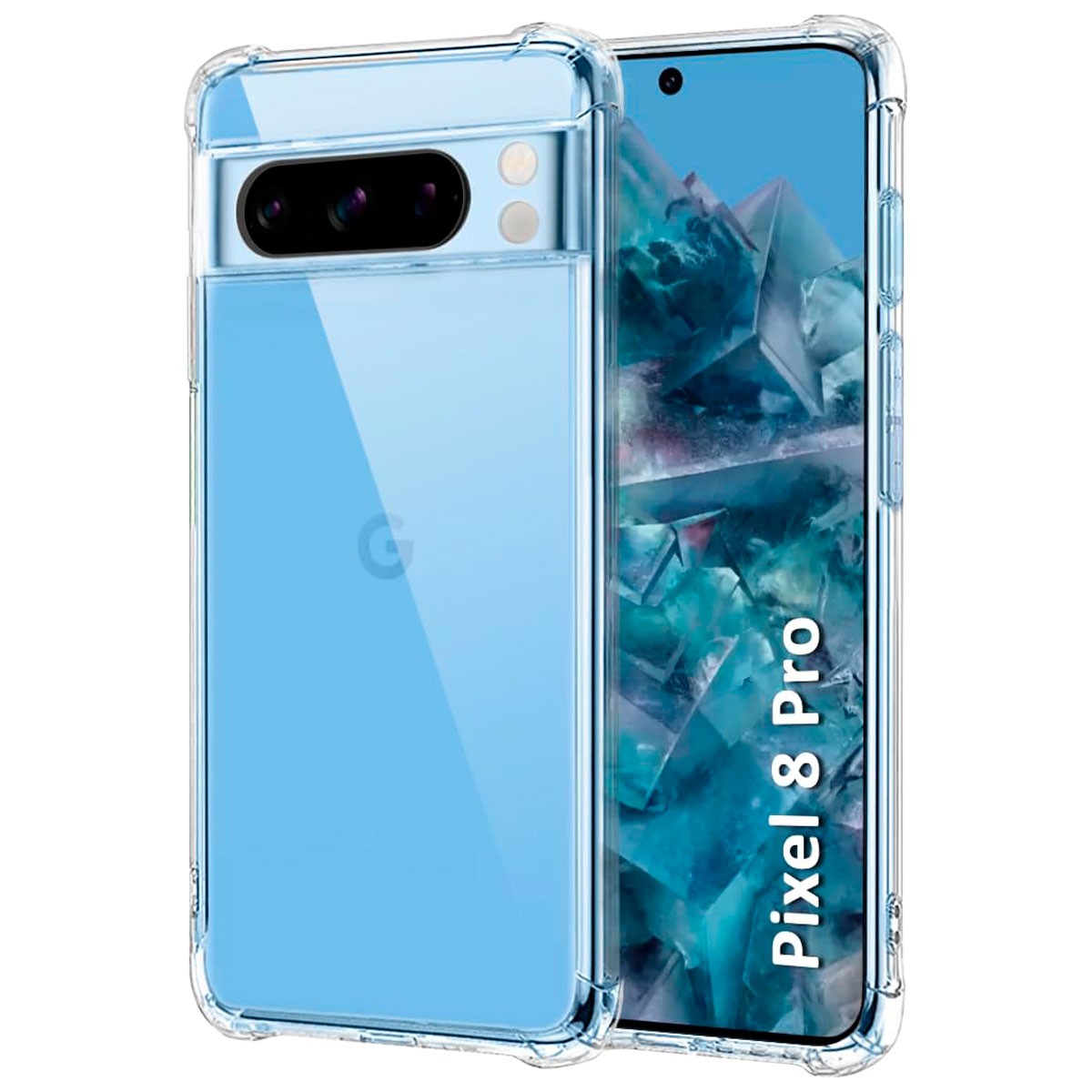 Estuche Case Forro Carcasa Protectora Delgada Anticaída para Celular Smartphone Google Pixel 8 Pro 5G 2023 6,7 pulgadas Estuche Case Forro Carcasa Protectora Delgada Anticaída para Celular Smartphone Google Pixel 8 Pro 5G 2023 6,7 pulgadas