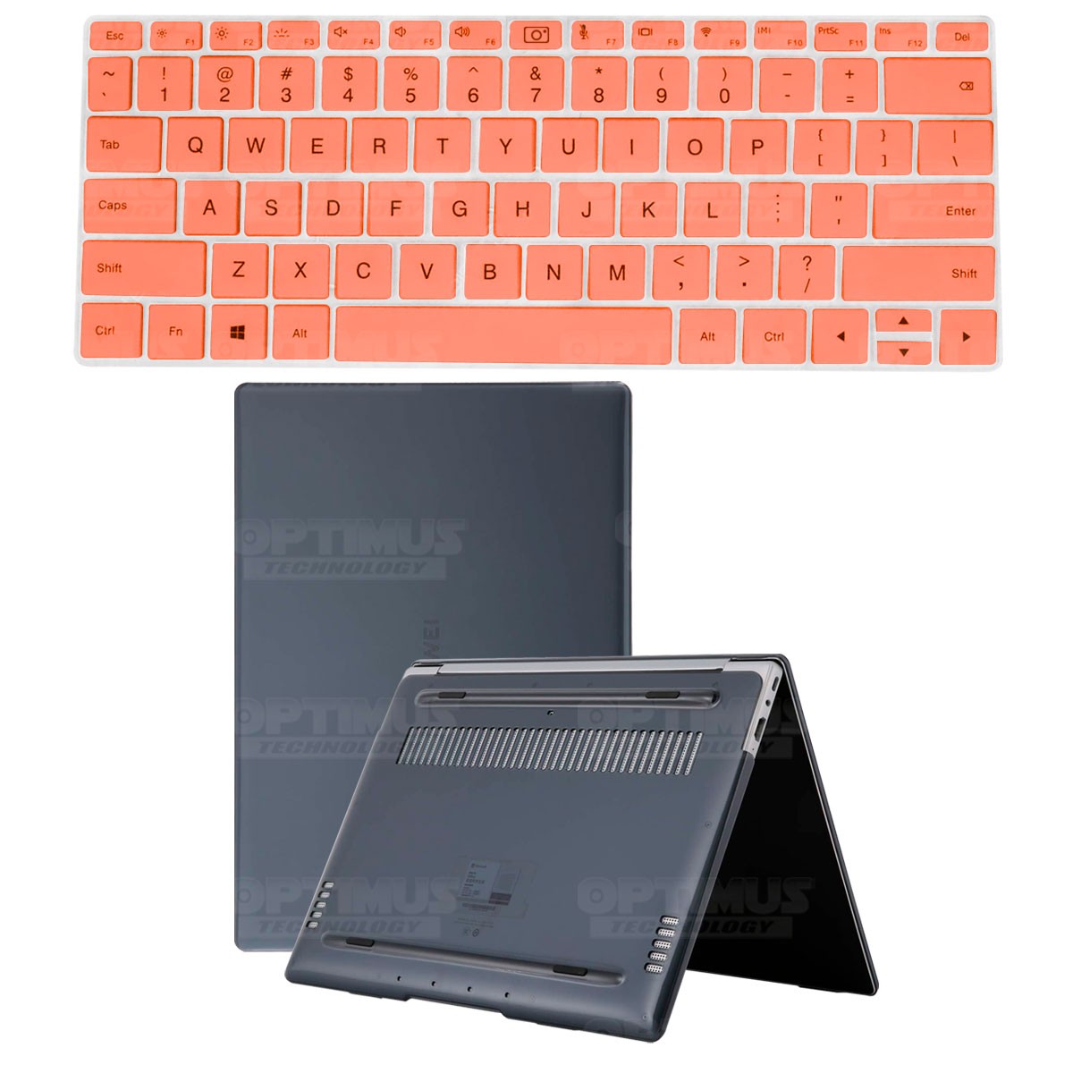 Kit Carcasa Protector Y Funda Suave Protectora de Teclado Para Huawei MateBook 14 2021 / 2022 / 2023 14 Pulgadas