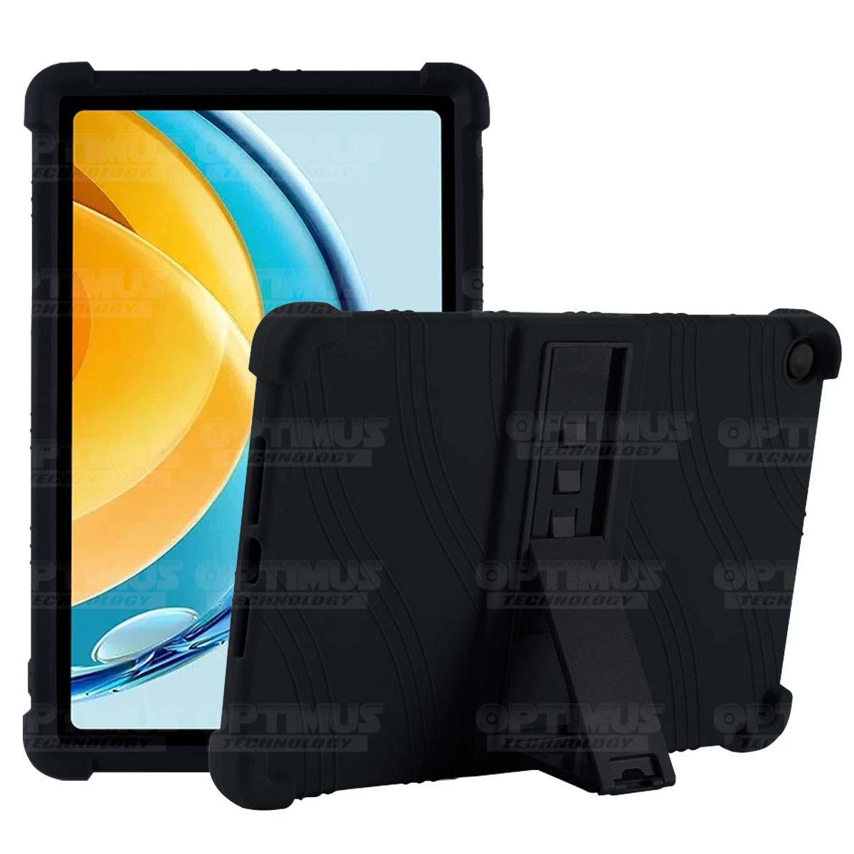Estuche Case protector de goma para Tablet Huawei Matepad SE 10.4 Pulgadas 2023 AGS5-L09 / AGS5-W09 Anti golpes con soporte