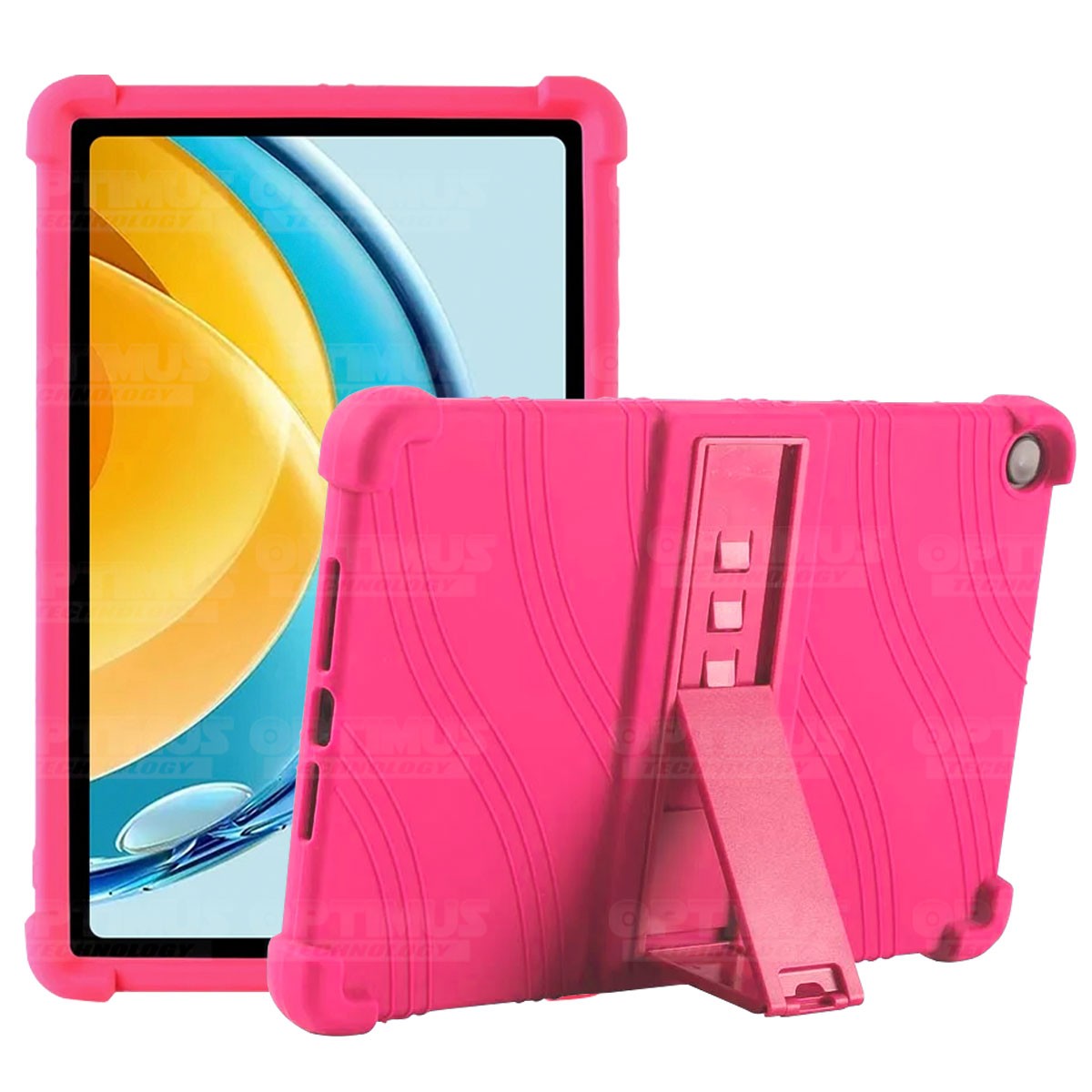 Estuche Case protector de goma para Tablet Huawei Matepad SE 10.4 Pulgadas 2023 AGS5-L09 / AGS5-W09 Anti golpes con soporte