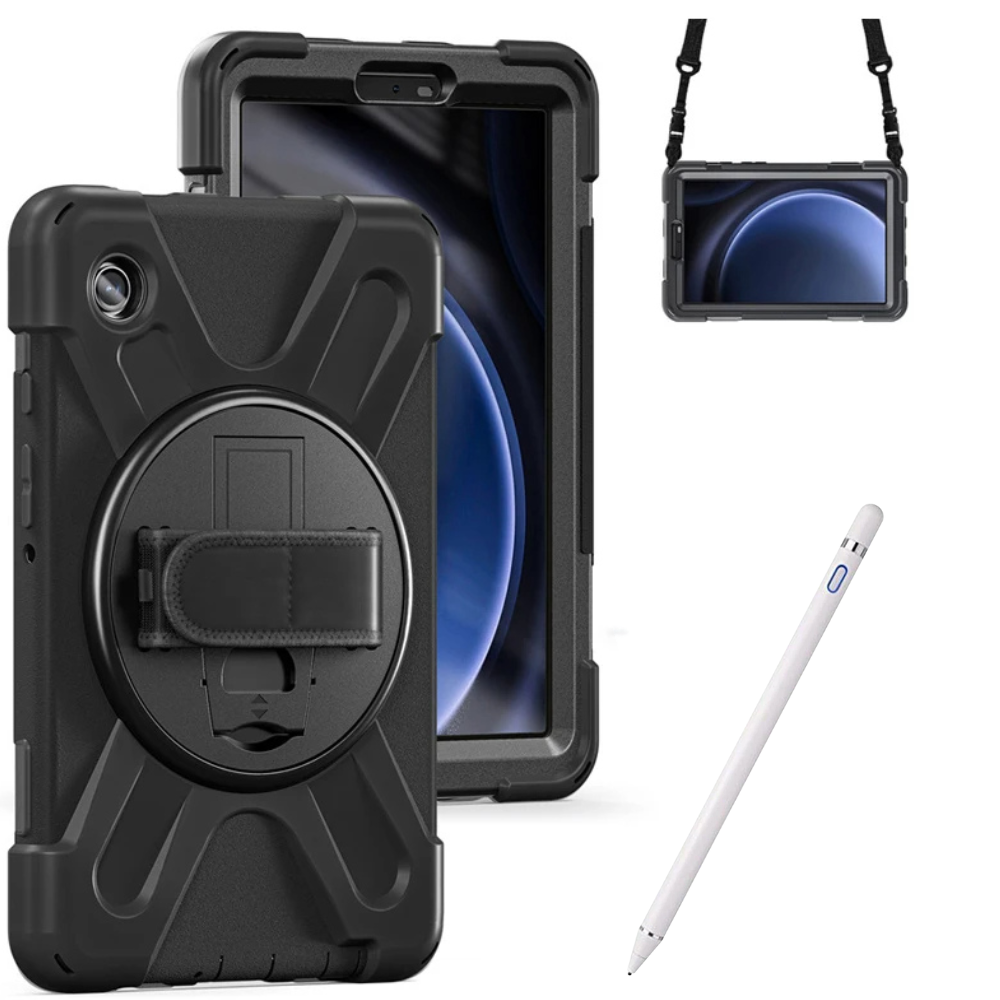 Estuche Protector Correa Y Lápiz Digital Stylus Pen para Tablet Lenovo Tab M10 Plus 3era Gen 10.6 Pulg 2022 TB-125FU / TB-128F