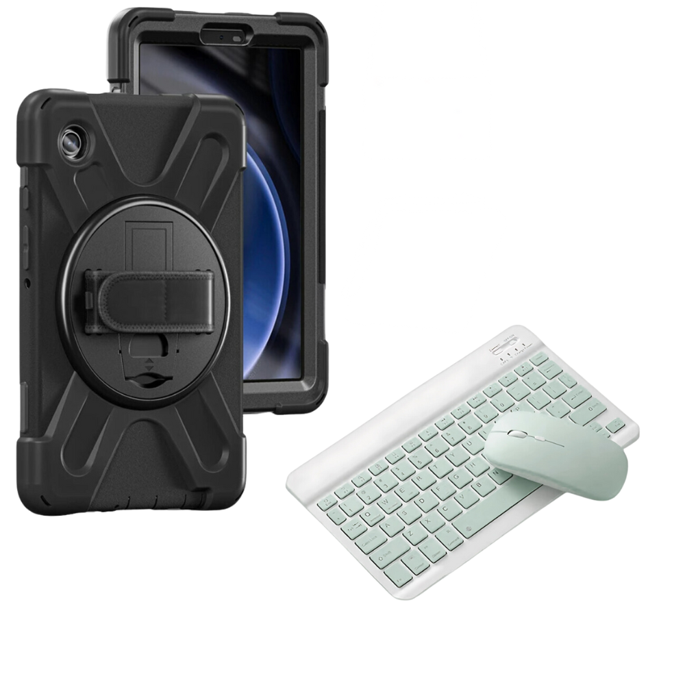 Kit Case Forro Protector con correa + Teclado Bluetooth para Tablet Lenovo Tab M10 Plus 3era Gen 10.6 Pulgadas 2022 TB-125FU