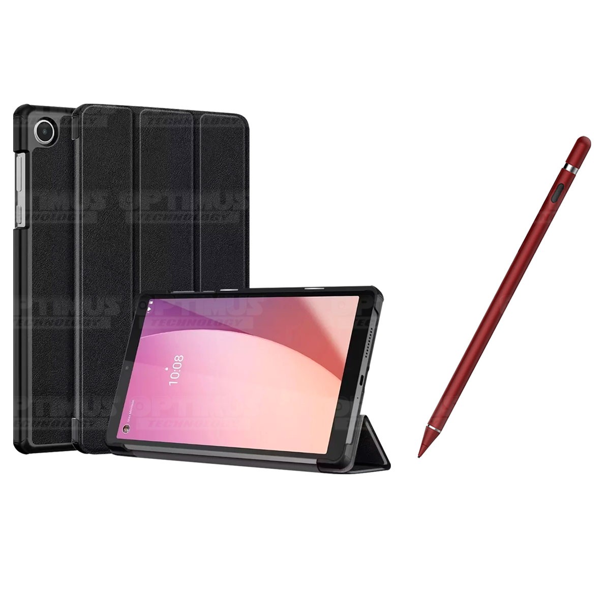 Kit Case Forro Protector + Lápiz Óptico Digital Stylus Pen para Tablet Lenovo Tab M8 4ta Gen TB-300FU / TB-300XU 8 Pulg 2023