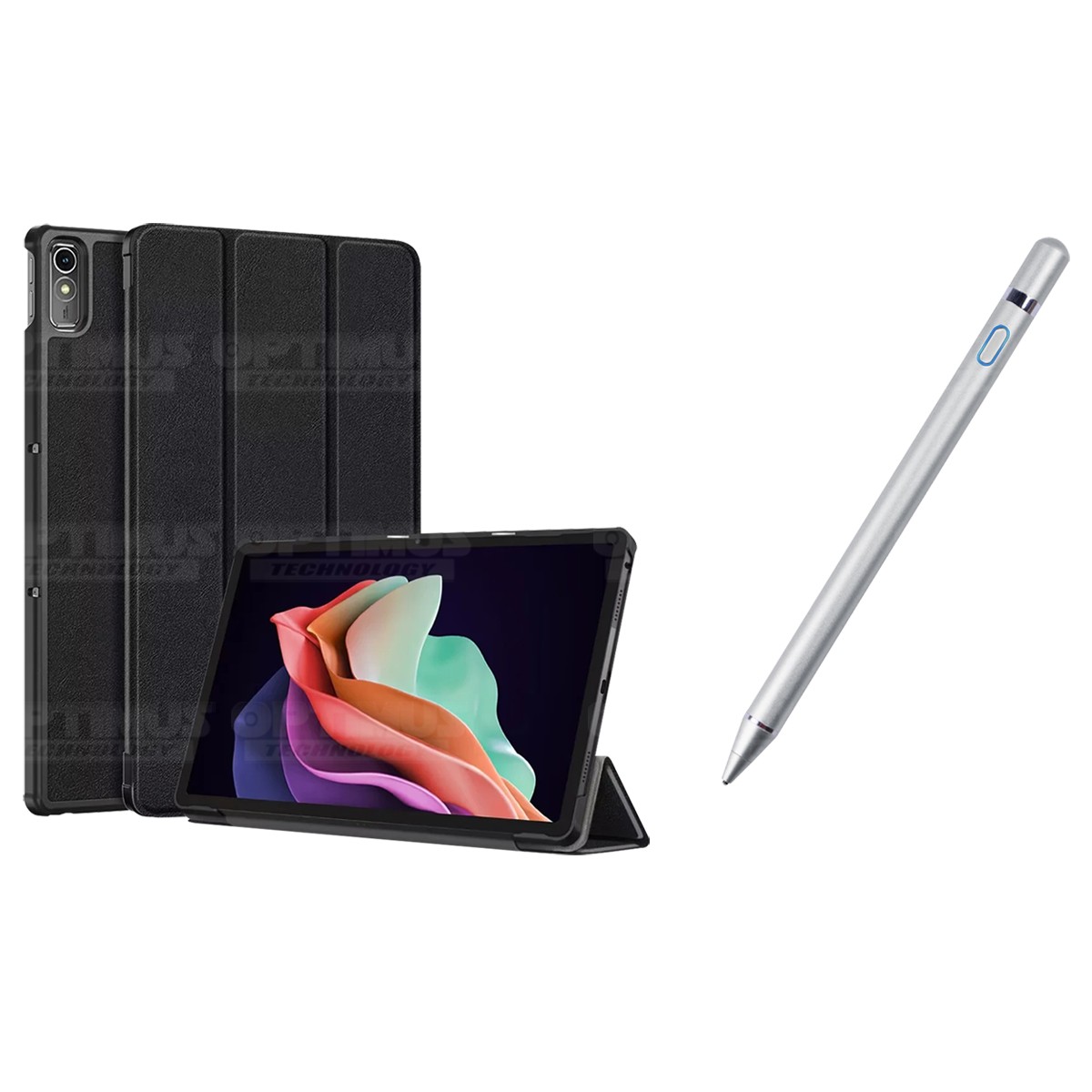 Kit Case Forro Protector + Lápiz Óptico Digital Stylus Pen para Tablet Lenovo Tab P11 2da Generación TB-350FU 11.5 Pulgadas 2022