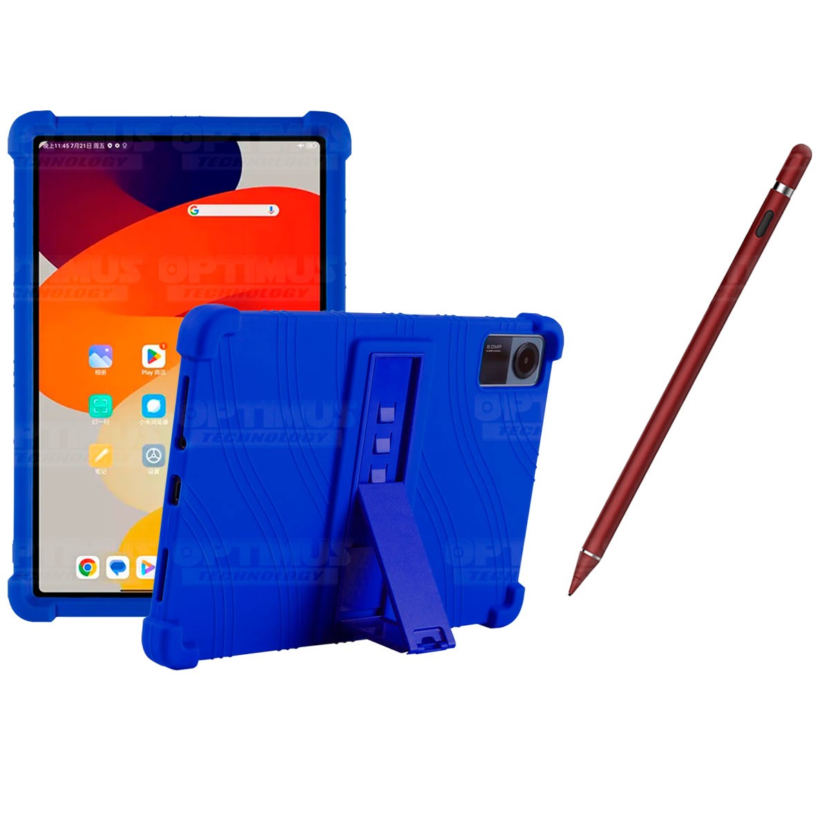 Kit Estuche Protector de goma antigolpes Y Lápiz Óptico Digital Stylus Pen para Tablet Xiaomi Redmi Pad SE 11 Pulgadas 2023 Wifi