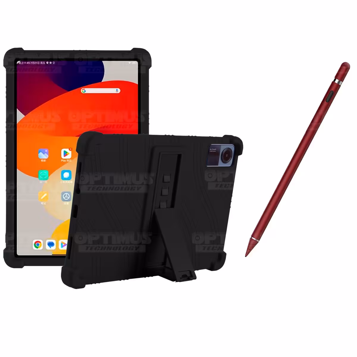 Kit Estuche Protector de goma antigolpes Y Lápiz Óptico Digital Stylus Pen para Tablet Xiaomi Redmi Pad SE 11 Pulgadas 2023 Wifi