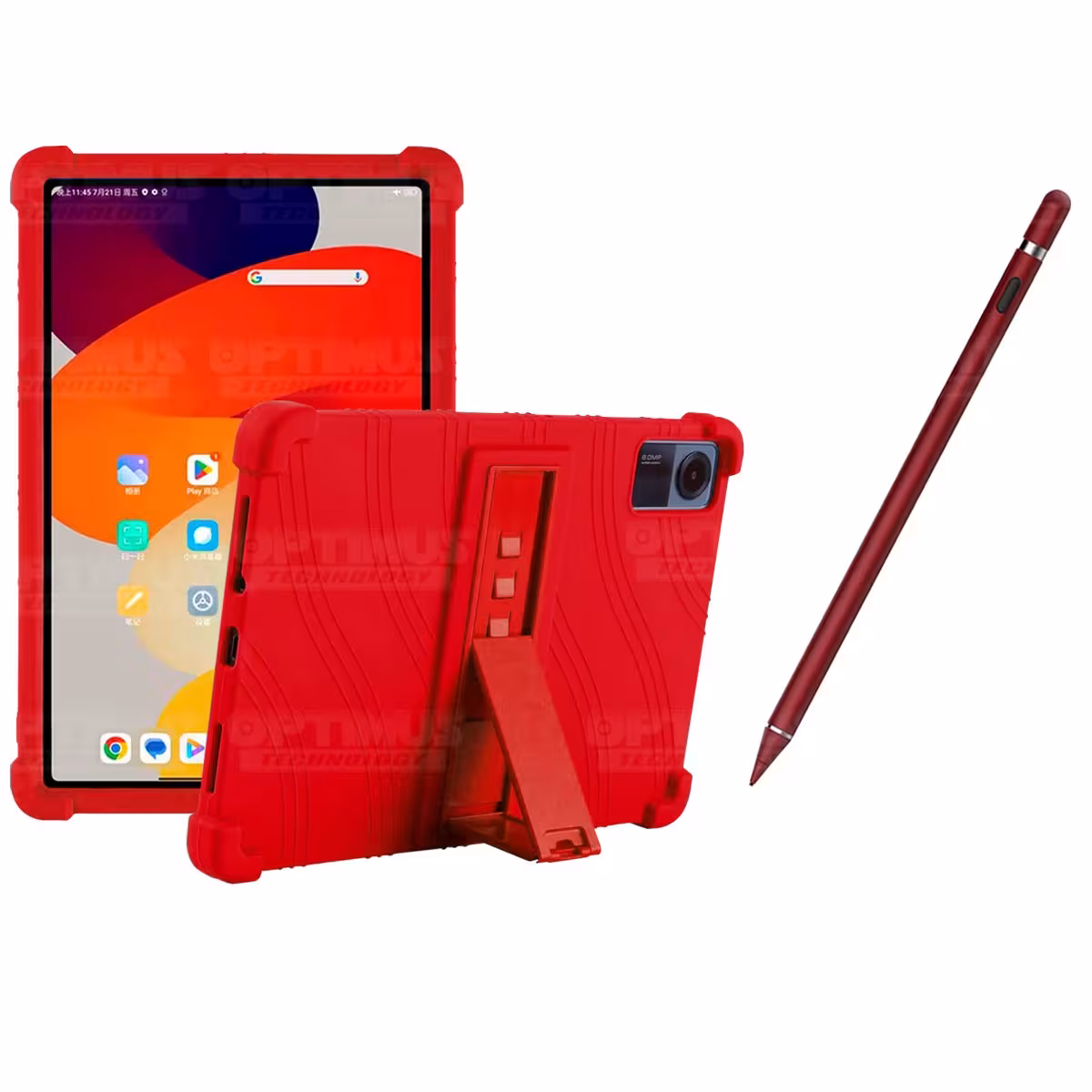 Kit Estuche Protector de goma antigolpes Y Lápiz Óptico Digital Stylus Pen para Tablet Xiaomi Redmi Pad SE 11 Pulgadas 2023 Wifi