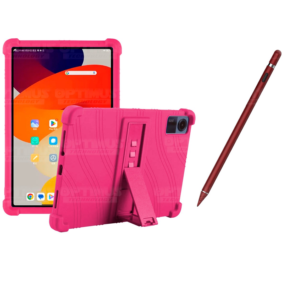 Kit Estuche Protector de goma antigolpes Y Lápiz Óptico Digital Stylus Pen para Tablet Xiaomi Redmi Pad SE 11 Pulgadas 2023 Wifi