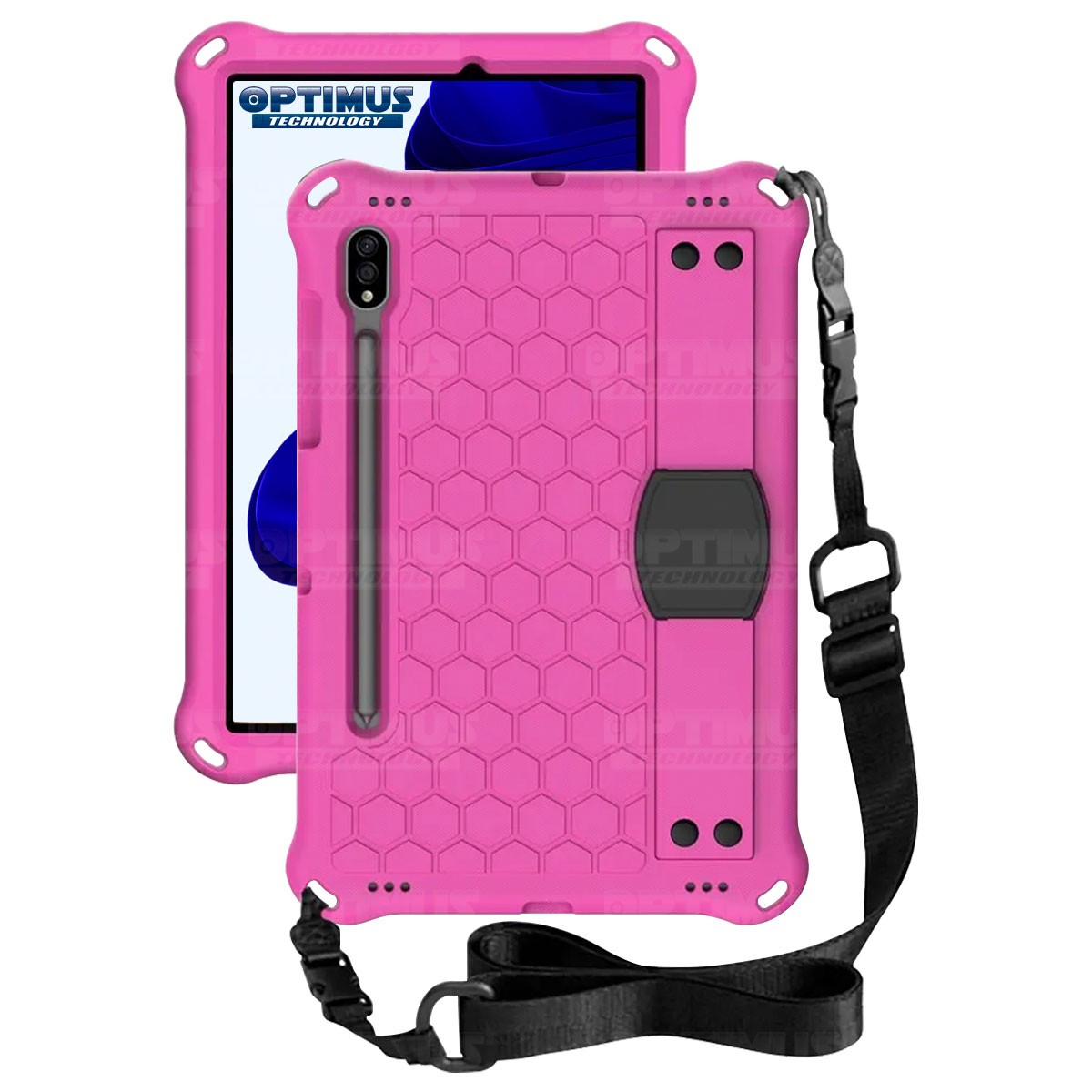 Estuche Protector con Correa Tablet Samsung Galaxy Tab S9 11 Pulgadas Wifi SM-X710 SM-X716B SM-X718U Anti golpes con soporte