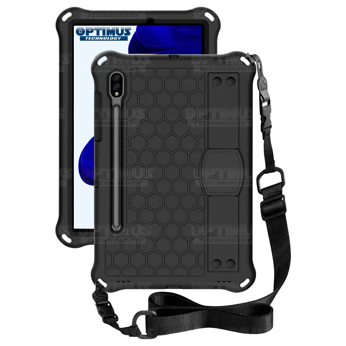 Estuche Protector con Correa Tablet Samsung Galaxy Tab S8 11 Pulgadas Wifi 2022 SM-X700 / SM-X706 Anti golpes con soporte