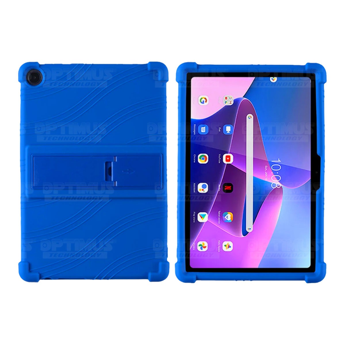 Estuche Case protector de goma para Tablet Lenovo M10 HD 3rd Generacion TB-328 2022 10.1 Pulgadas ZAAF0071CO Anti golpes soporte