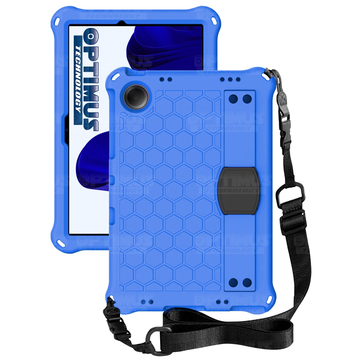 Estuche Protector con Correa Tablet Samsung Galaxy Tab A9 Plus 11 Pulgadas SM-X210 / X216 / X218 Anti golpes con soporte