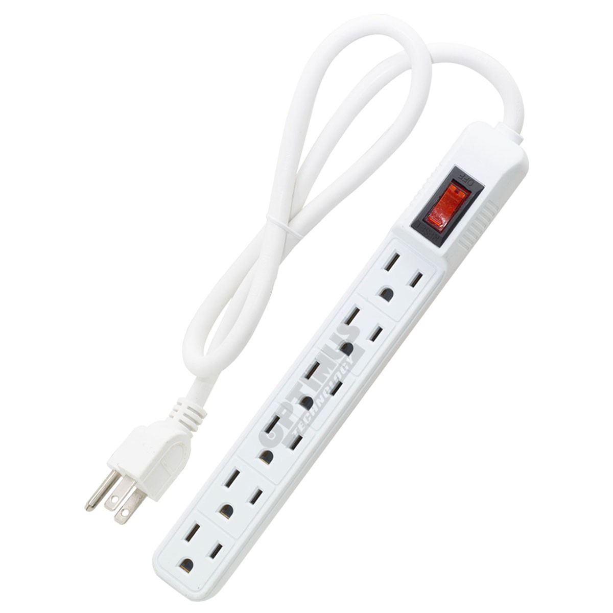 Tomacorriente Multitoma Powest Multinet 1800W 6 Salidas protección cortocircuito sobrecarga con Switch Reset Supresor de picos