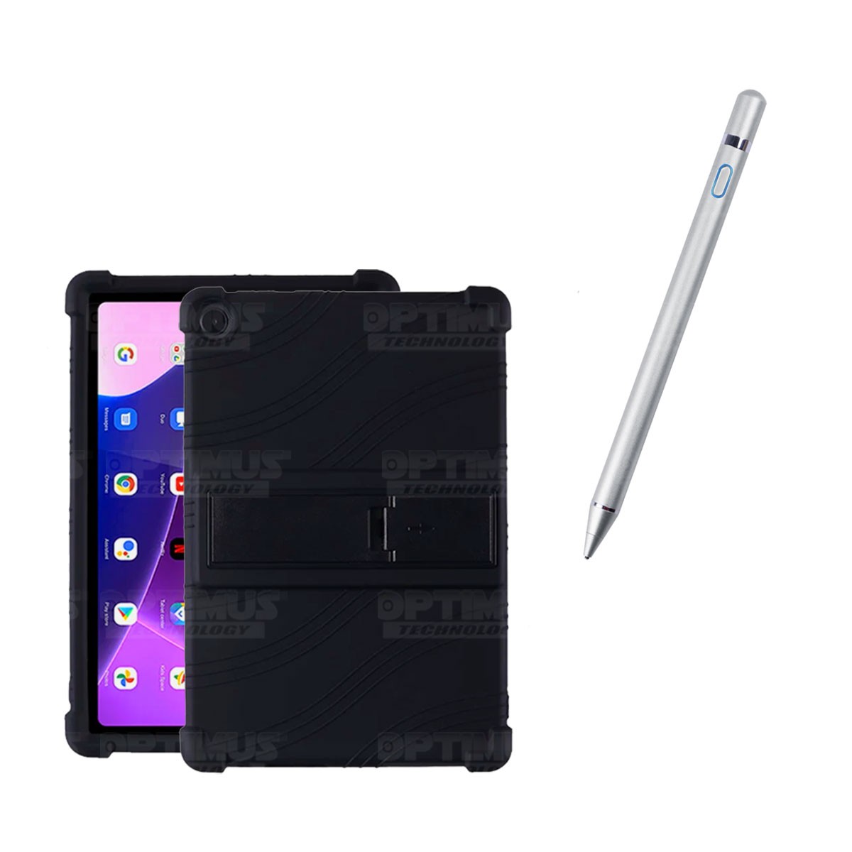 Kit Estuche Protector de goma antigolpes Y Lápiz Óptico Digital Stylus Pen para Tablet Lenovo M10HD 3rd Generacion TB-328 2022