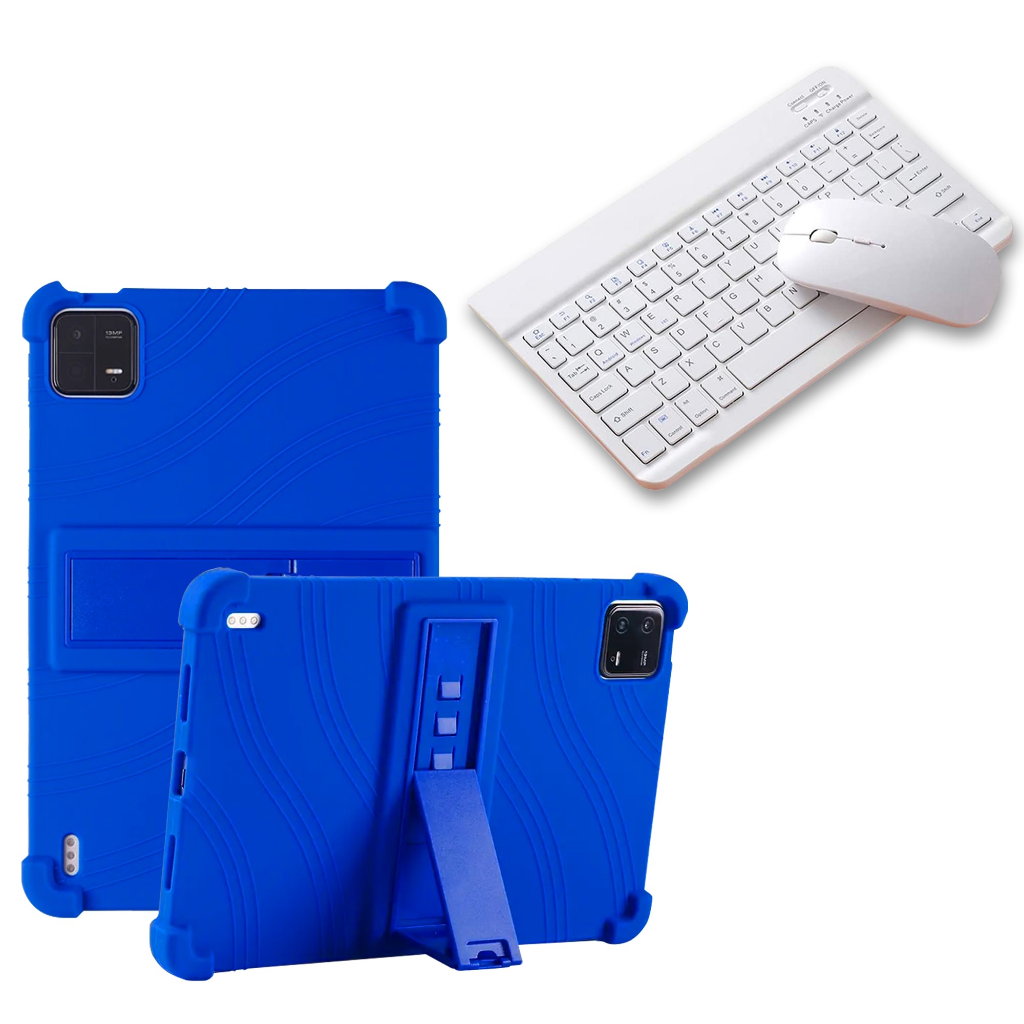 Kit Case Forro Protector Antigolpes + Teclado y Mouse Bluetooth para Tablet Xiaomi Mi Pad 6 / Mi Pad 6 Pro 2023 11 Pulgadas