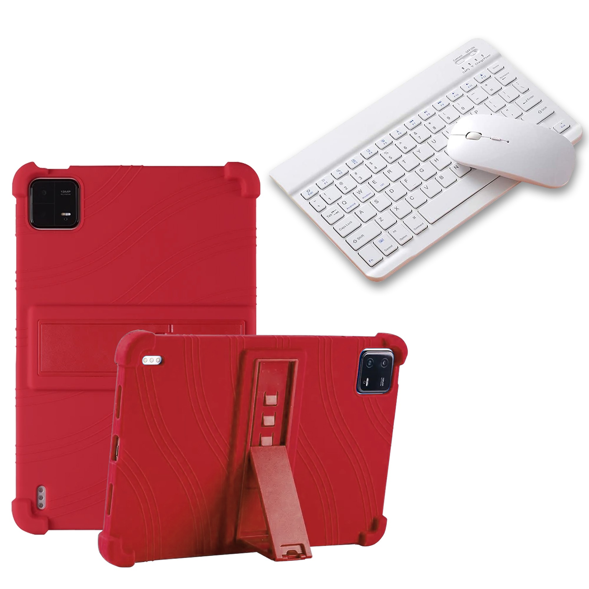 Kit Case Forro Protector Antigolpes + Teclado y Mouse Bluetooth para Tablet Xiaomi Mi Pad 6 / Mi Pad 6 Pro 2023 11 Pulgadas