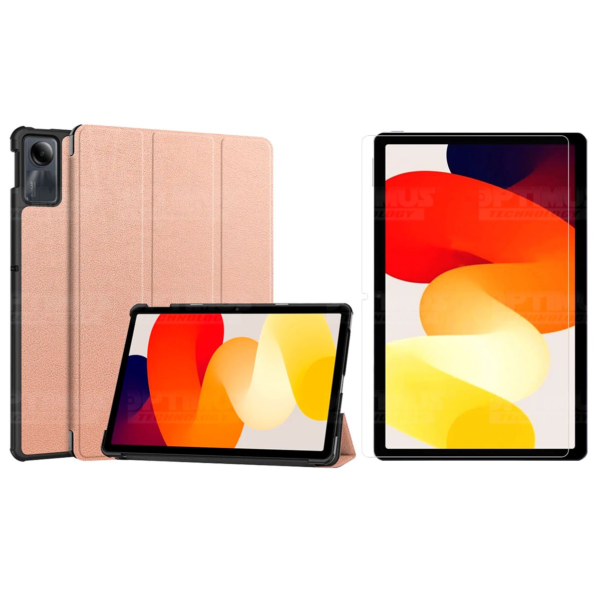 Kit Vidrio Cristal Templado Y Estuche Case Protector para Tablet Xiaomi Redmi Pad SE 11 Pulgadas 2023 Wifi
