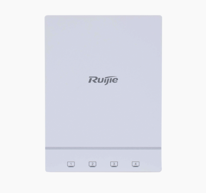 RUIJIE-PUNTO DE ACCESO INALÁMBRICO PARA INTERIOR DE PARED, DOBLE BANDA WI-FI 6, MU-MIMO 2X2, 4 PUERTOS GIGABIT ADICIONALES