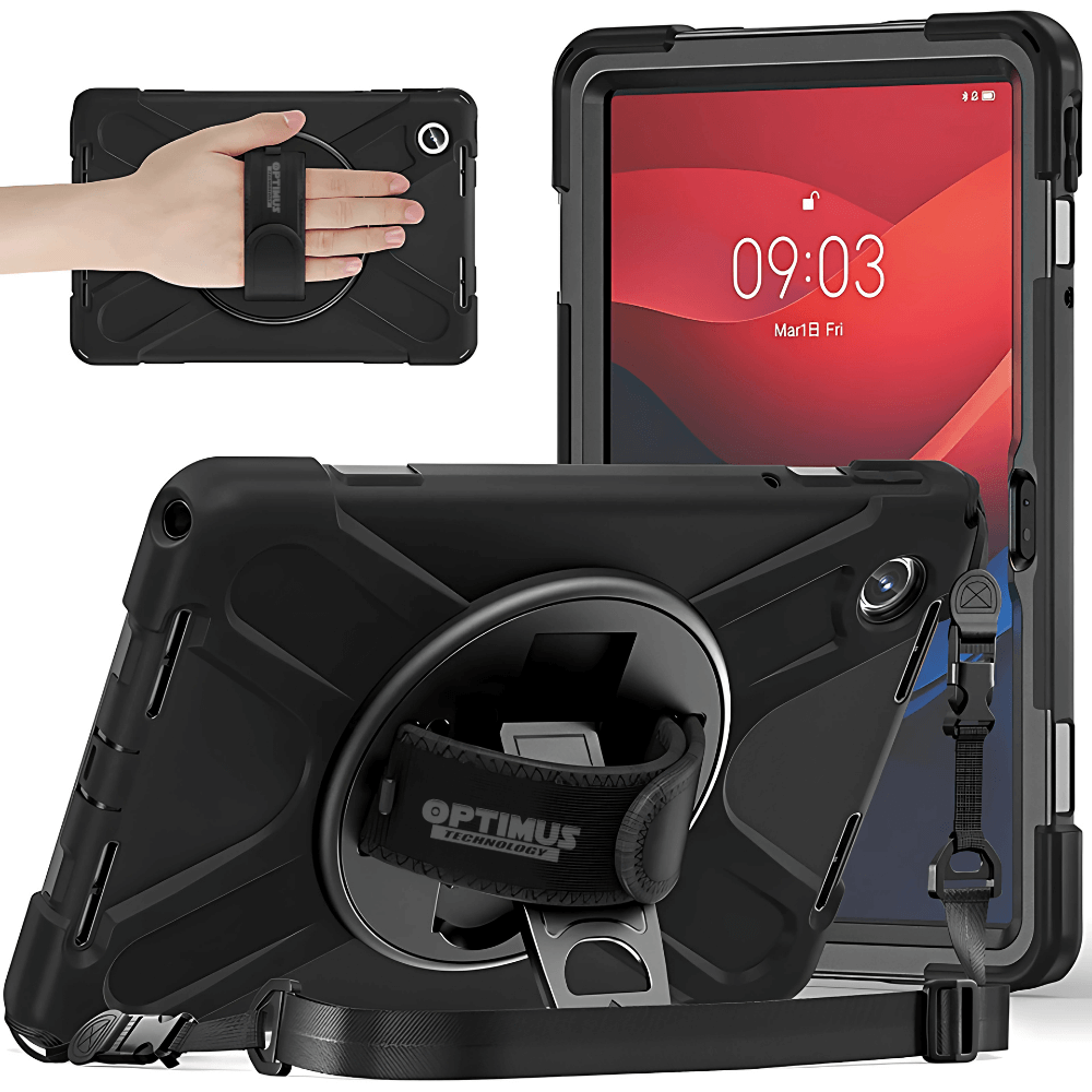 Estuche Protector con Correa para Tablet Lenovo Tab M11 11 Pulgadas 2024 Wifi Tb330FU / Tb331FC Anti golpes soporte