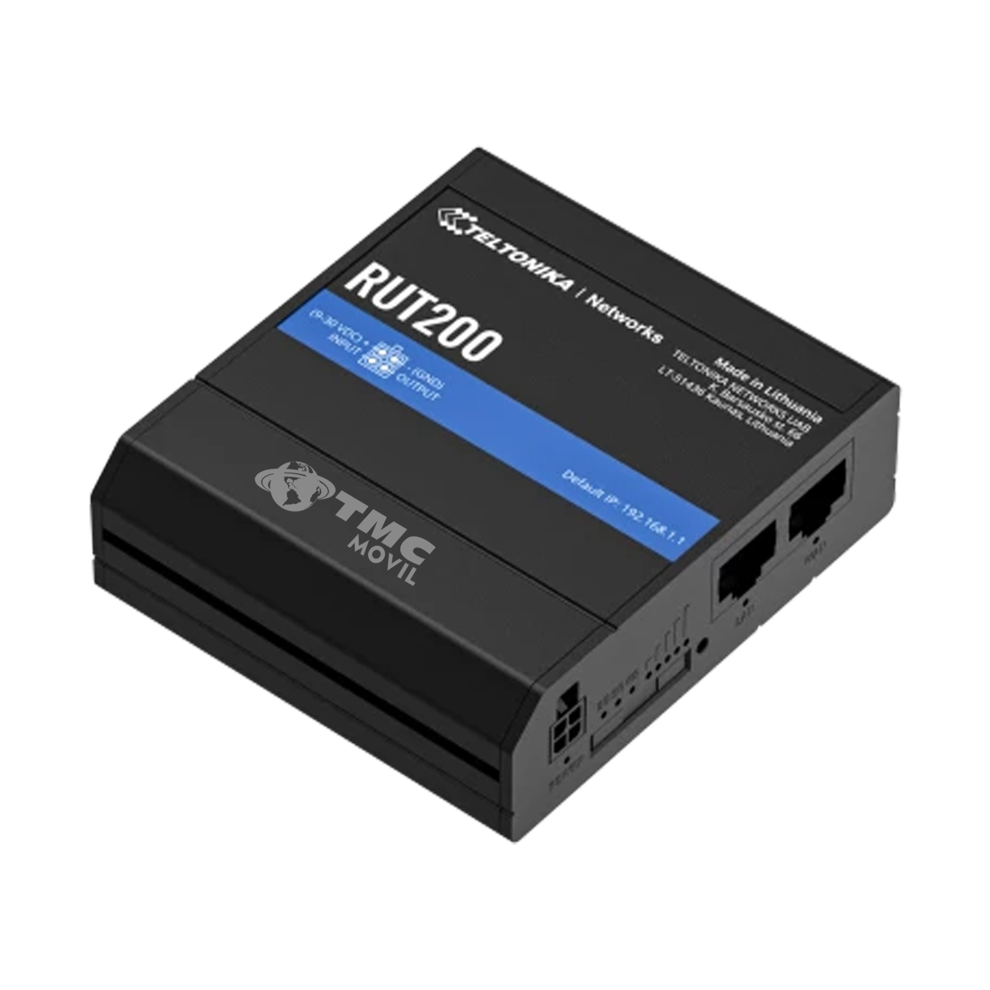 Rourter 4G LTE Sim Teltonika RUT200 Profesional 2 puertos Ethernet 10/100 Mbps, Wi-Fi 2.4 GHz, Bandas: B1/B2/B3/B4/B5/B7/B8/B28