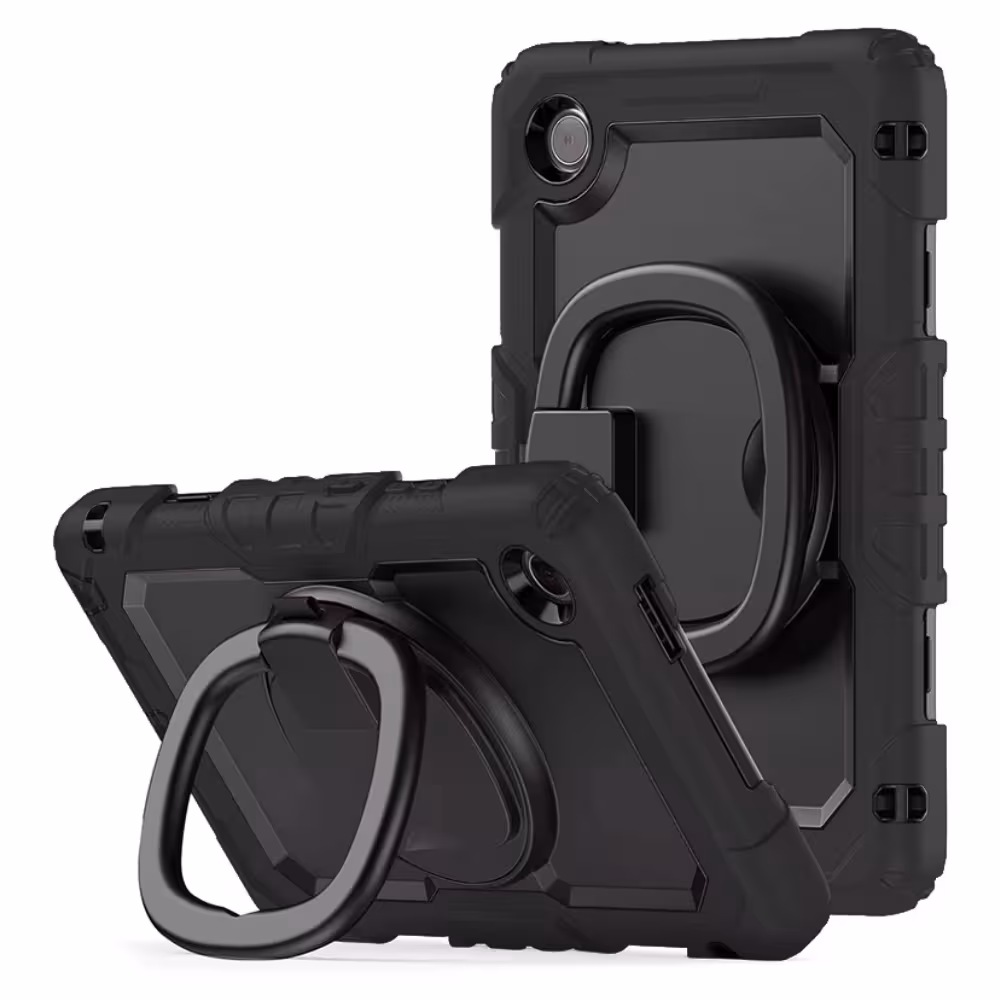 Estuche De Correa Negro 360 con Protector de Pantalla Para Lenovo Tab 10.1" Pulgadas Tb-311FU / TB-311