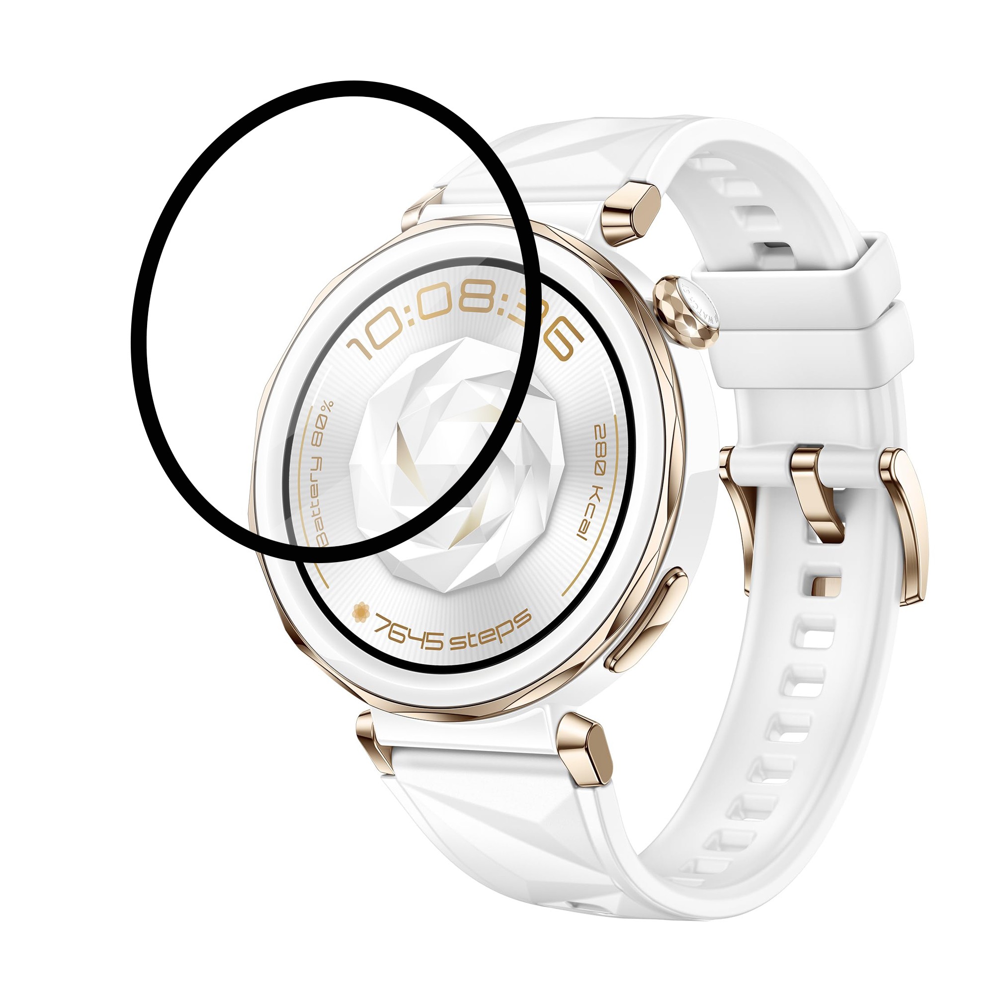 Vidrio Templado protector de pantalla Nanoglass Para Huawei Watch Gt5 Pro 42mm