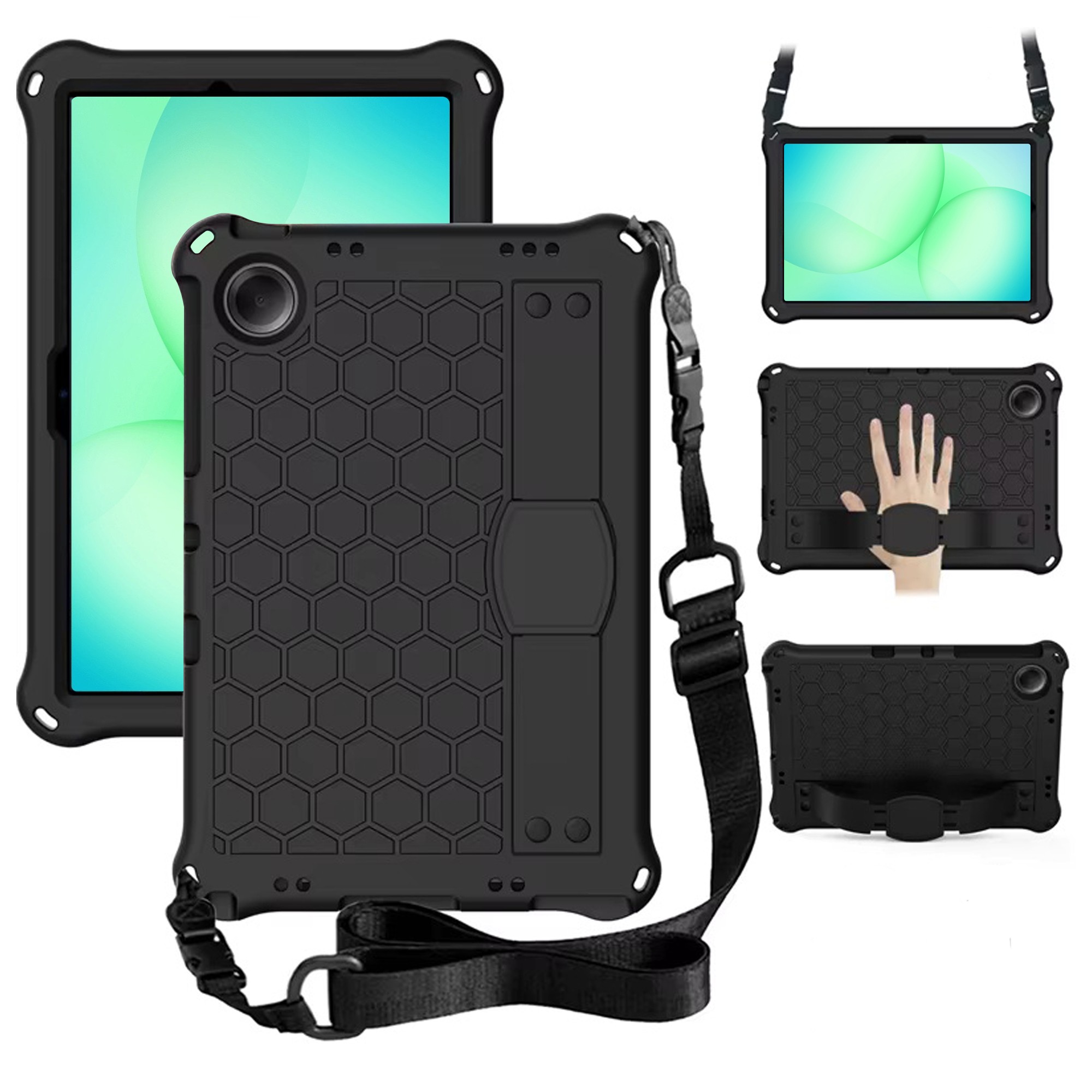 Estuche Funda antishock con correa desmontable EVA para Samsung Galaxy Tab A11 Plus 2025 SM-X230 SM-X236