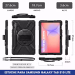 Estuche de Correa Con Manija 360° para Samsung Galaxy Tab S10 Lite (2025/2026) SM-X400 / SM-X406B - Image 7
