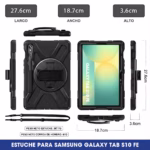 Estuche de Correa Con Manija 360° para Samsung Galaxy Tab S10 FE 10.9 Pulgadas (2025/2026) SM-X520 / SM-X526B / SM-X528 - Image 8