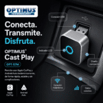 OPTIMUS CAST | Adaptador Inalámbrico CarPlay y Android Auto | Plug & Play USB | WiFi Dual Band + Bluetooth 5.2 | Actualizaciones OTA | Compatibilidad Universal - Image 6