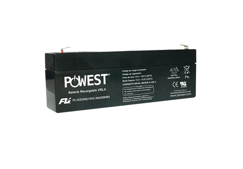 2.3.jpg Batería Sellada 12V 2.3Ah FL1223GS Fuli Battery AGM VRLA