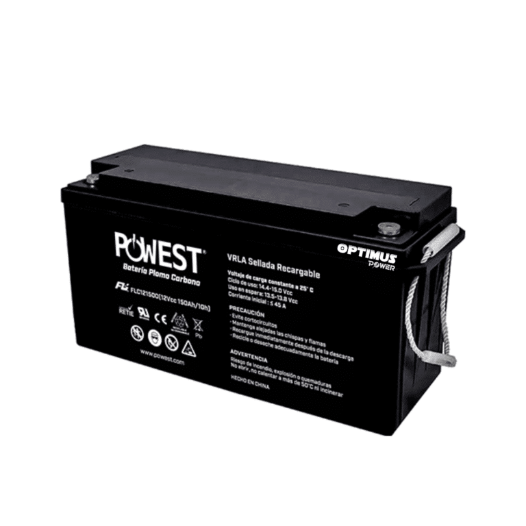 Batería Plomo Carbono POWEST 12V 150Ah AGM VRLA Ciclo Profundo
