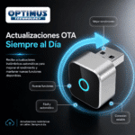 OPTIMUS CAST | Adaptador Inalámbrico CarPlay y Android Auto | Plug & Play USB | WiFi Dual Band + Bluetooth 5.2 | Actualizaciones OTA | Compatibilidad Universal - Image 3
