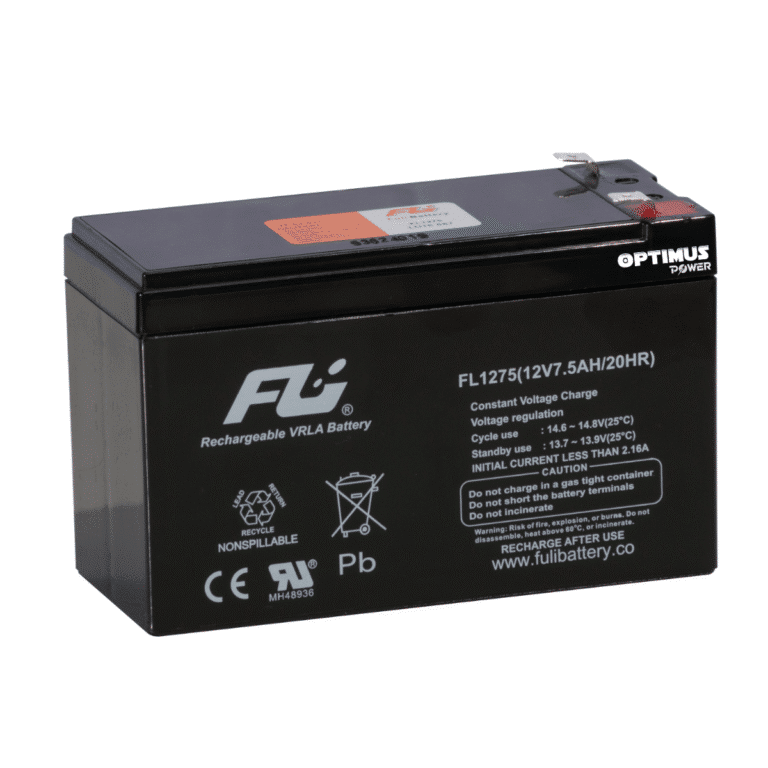 Batería Sellada 12V 7.5Ah FL1275GS OPTIMUS - AGM Libre de Mantenimiento