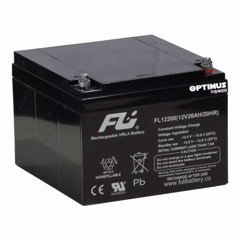 Batería Sellada AGM 12V 26Ah POWEST FL12260GS | Libre de Mantenimiento | UPS y Respaldo | Tecnología VRLA