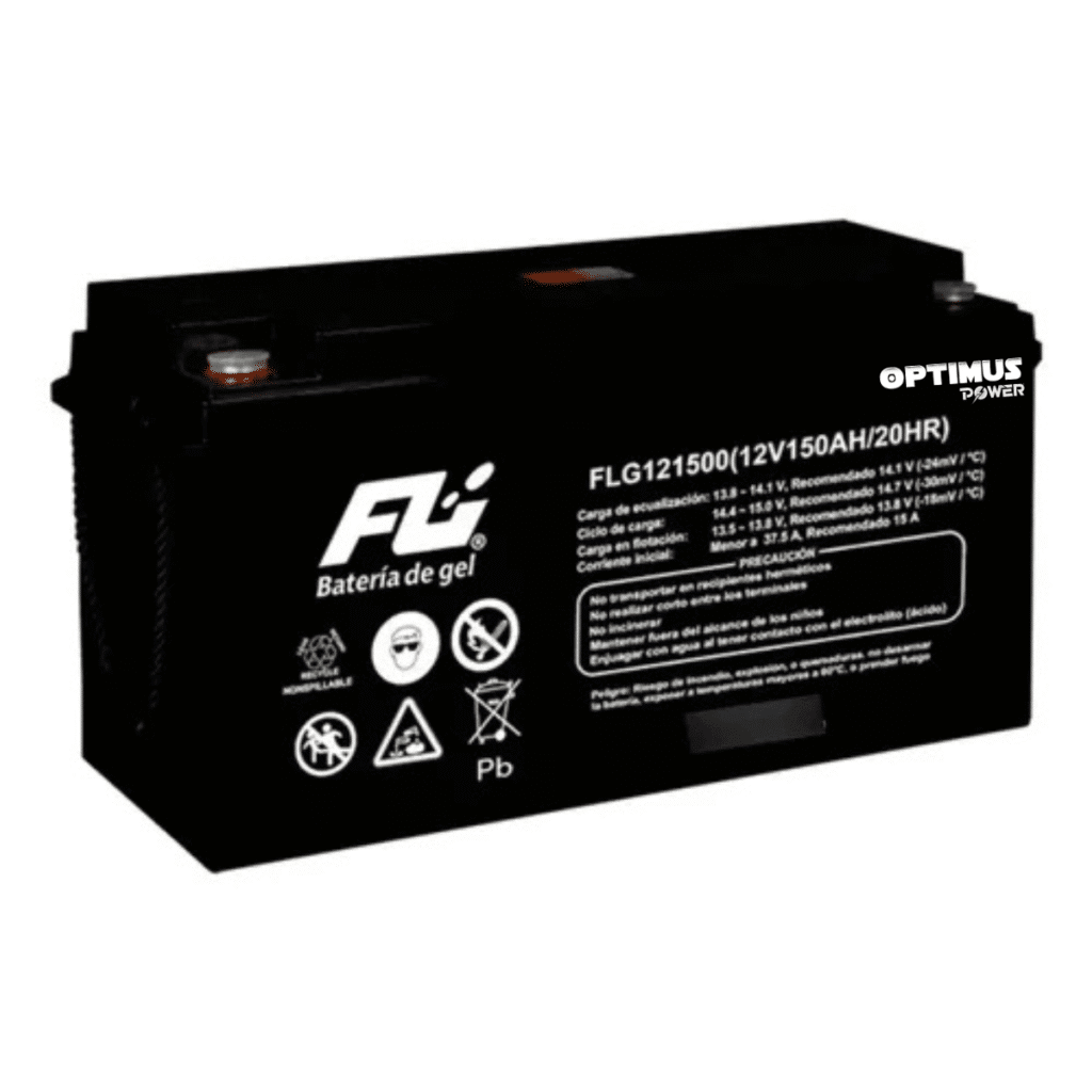 Batería GEL Ciclo Profundo 12V 150Ah POWEST FLS121500DC | Energía Solar | Deep Cycle VRLA | Off-Grid
