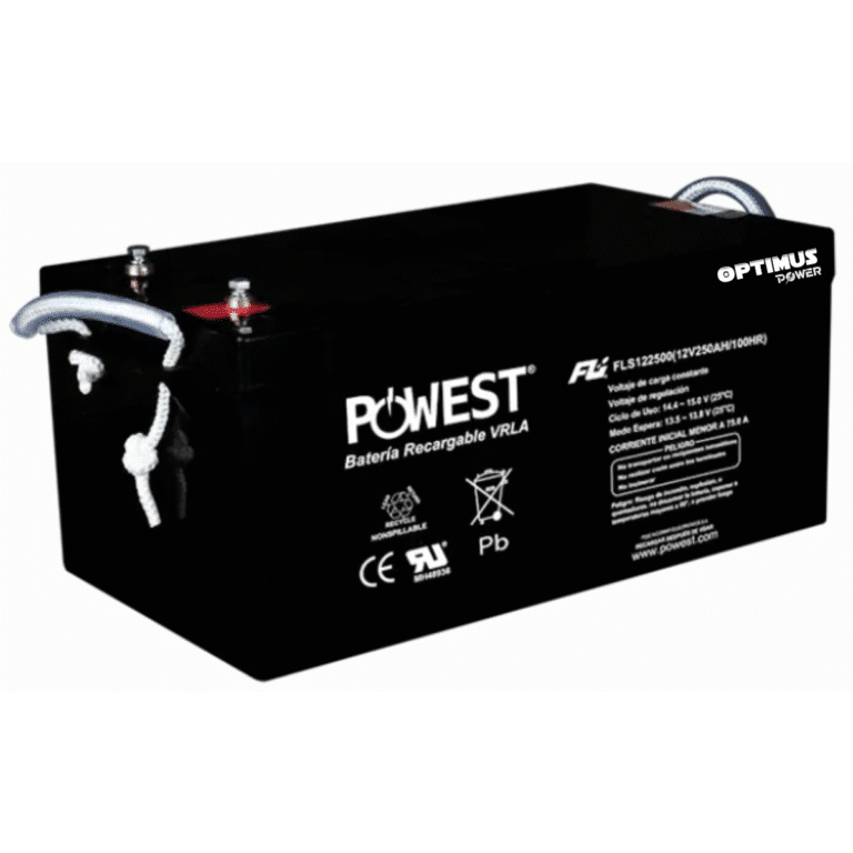 Batería GEL Ciclo Profundo 12V 250Ah POWEST FLS122500DC | Energía Solar | Deep Cycle VRLA | Off-Grid