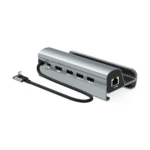 Docking Station HC-86E para Steam Deck | HDMI 4K Ultra HD | 3 Puertos USB 3.0 | Carga Rápida PD 60W | Ethernet Gigabit 1000 Mbps | Aluminio | OPTIMUS™