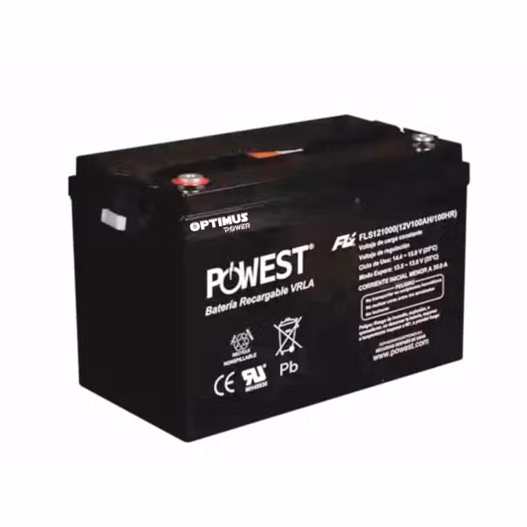 Batería Solar POWEST 12V 100Ah FLS121000 AGM VRLA