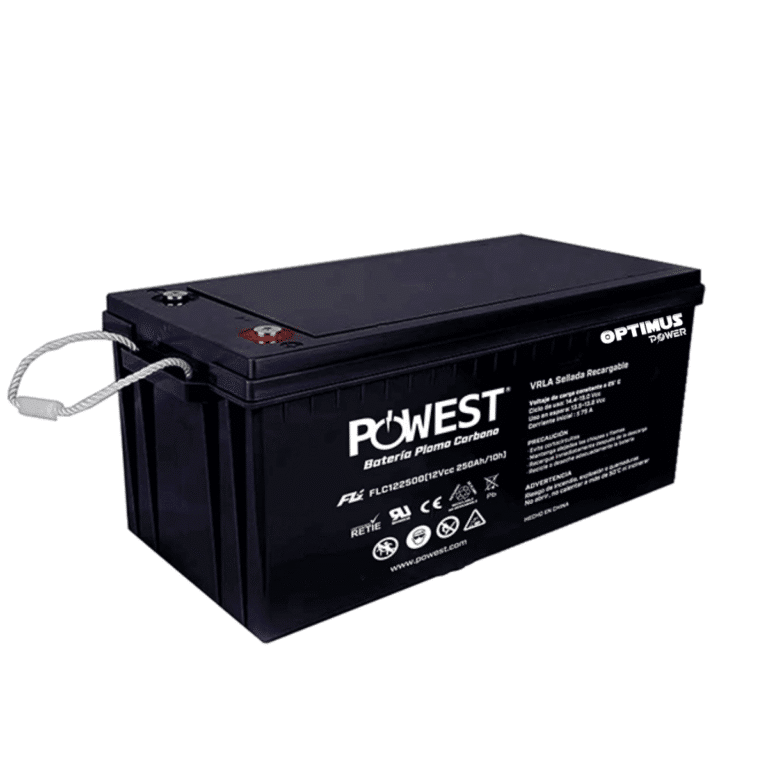 Batería Plomo Carbono POWEST 12V 250Ah AGM VRLA Máxima Capacidad