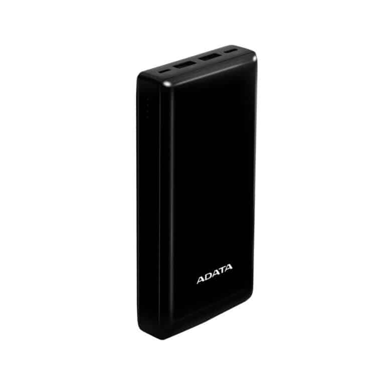 Cargador Portátil ADATA C20 20000mAh Negro | Power Bank con USB-C PD y Dual USB-A