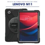Estuche antishock 360° para Lenovo M11 vista frontal y posterior